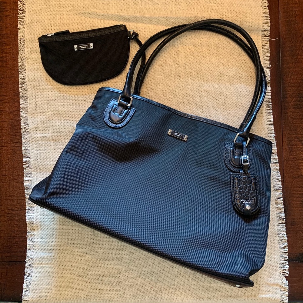Gorgeous Black Tumi Tote, for work or weekend fun!